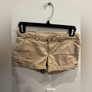 Garage Beige Denim Shorts